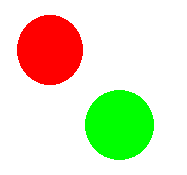 Circles with
transparent gray